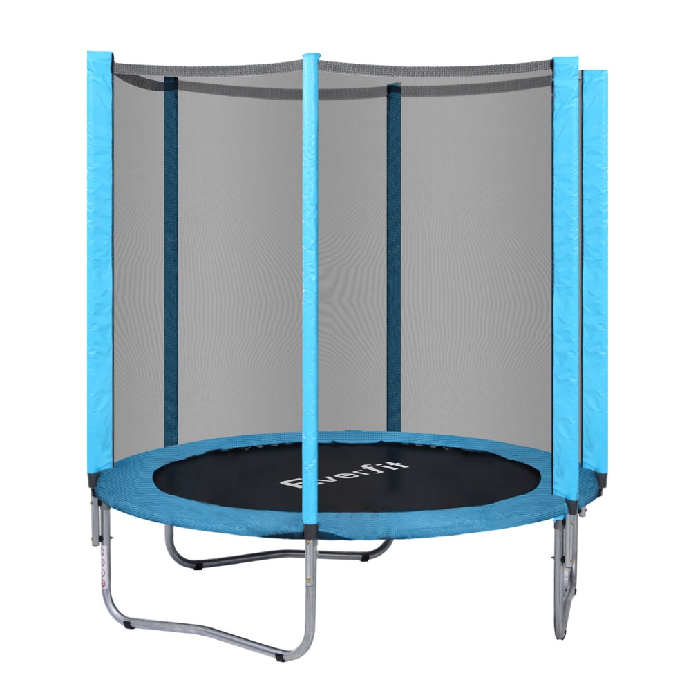 Everfit 6FT Trampoline with Safety Net for Kids, Blue view 3