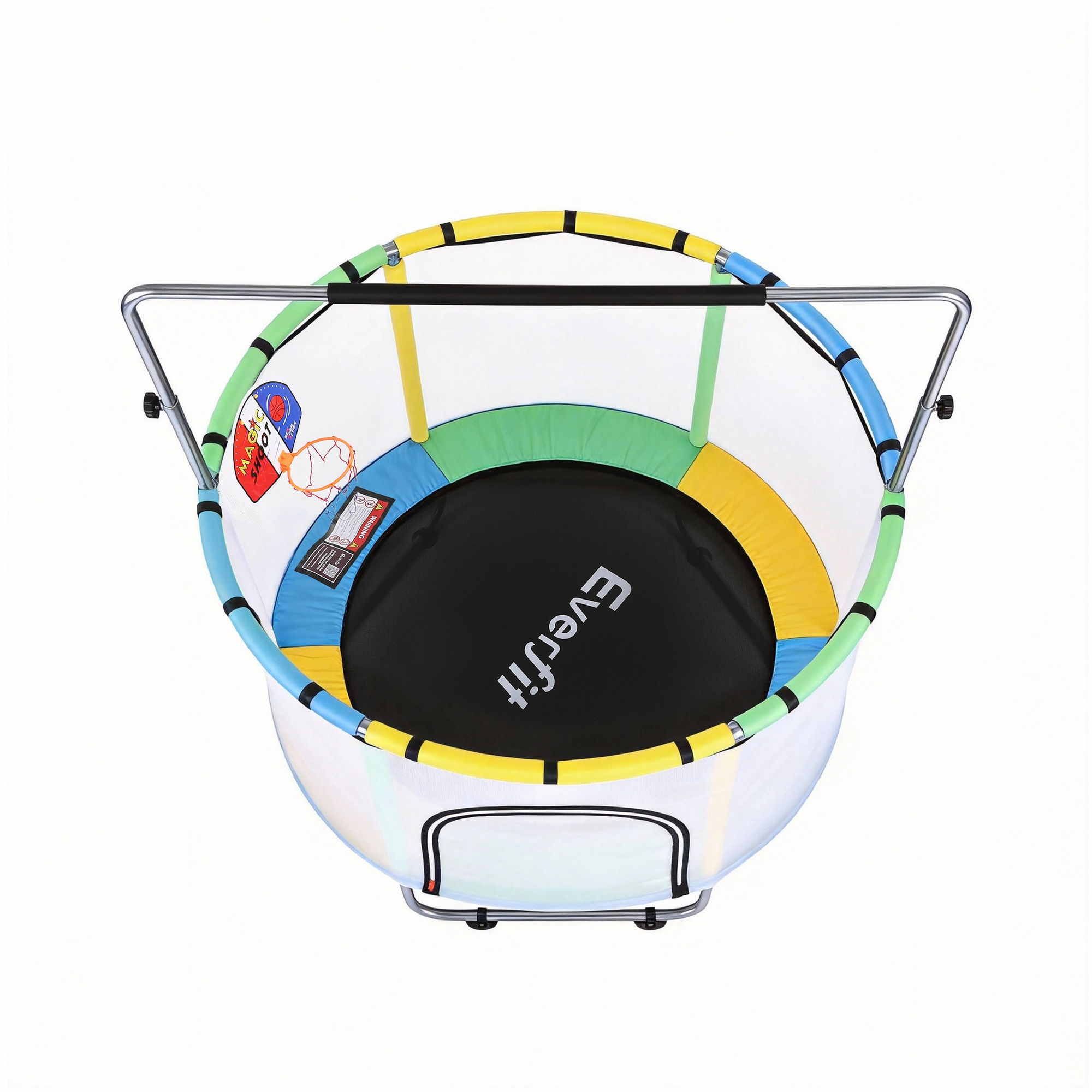 Everfit 55-Inch Trampoline Kids Rebounder with Basketball Set view 3