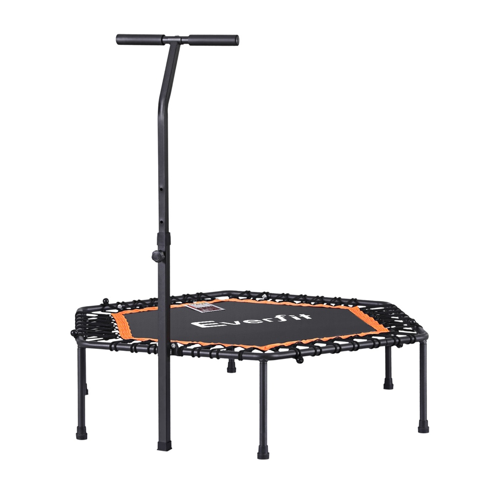 Everfit 51-Inch Hexagon Fitness Trampoline with Handrail view 3