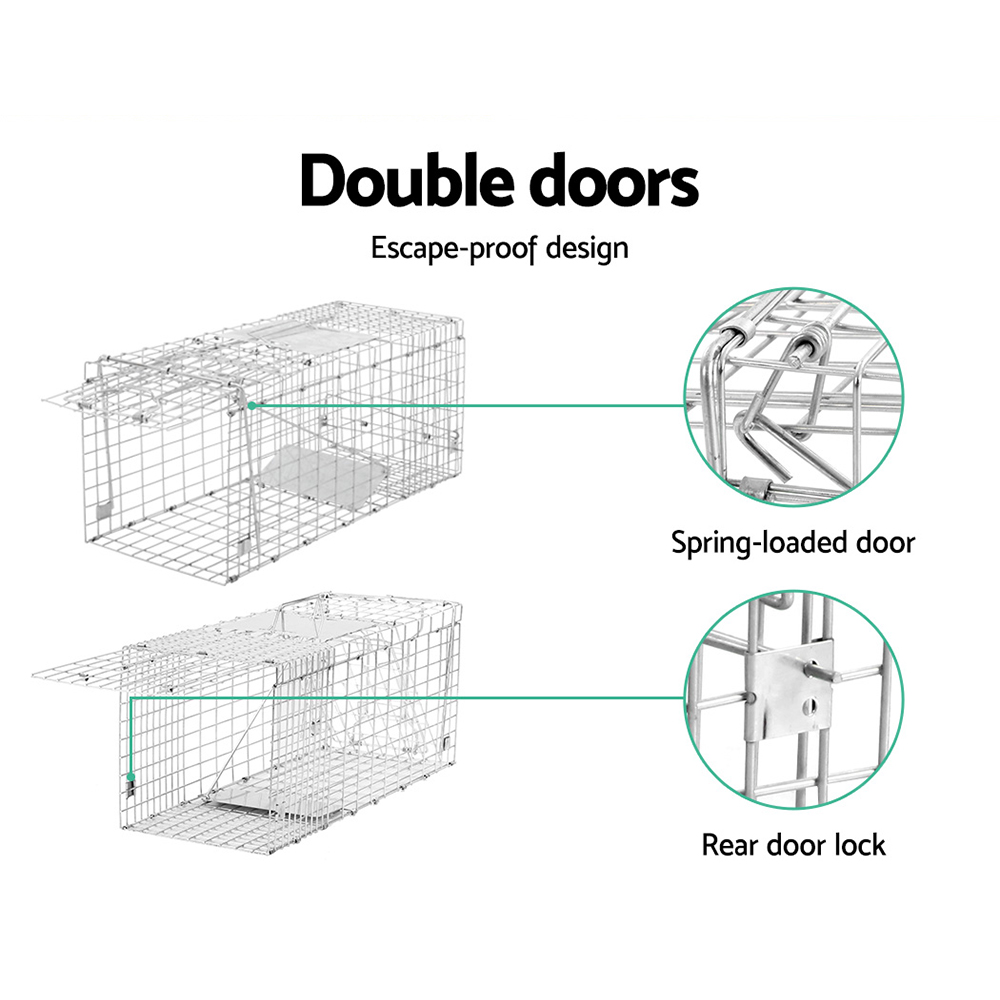 Gardeon Animal Trap Cage 66x23cm, Set of 2 view 4