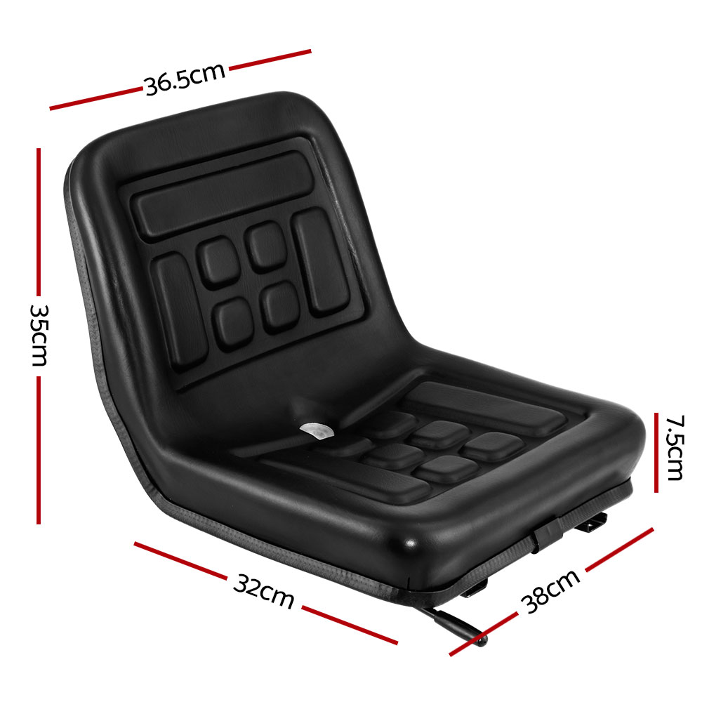 Giantz Tractor Seat with Suspension, PU Leather view 2