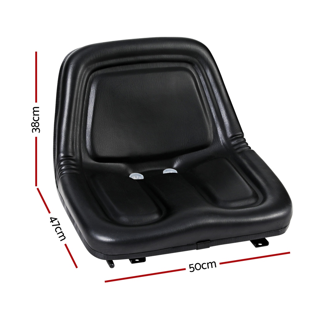 Giantz Tractor Seat for Excavators with Backrest, PU Leather view 2