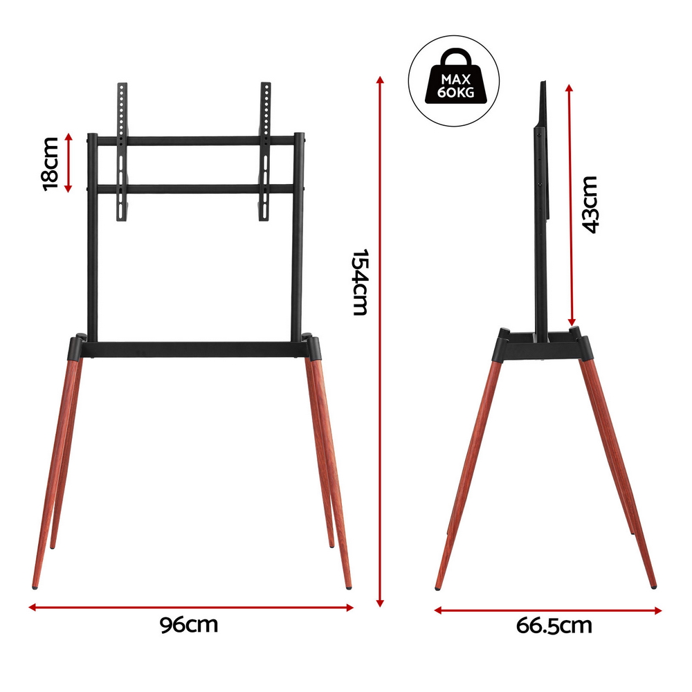 Artiss TV Stand 32-75in LED LCD Wooden Floor Easel view 3