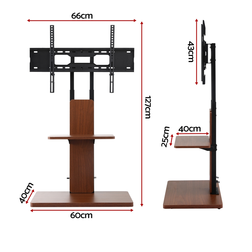 Artiss TV Stand 32-70in Wooden Swivel Adjustable Height view 3