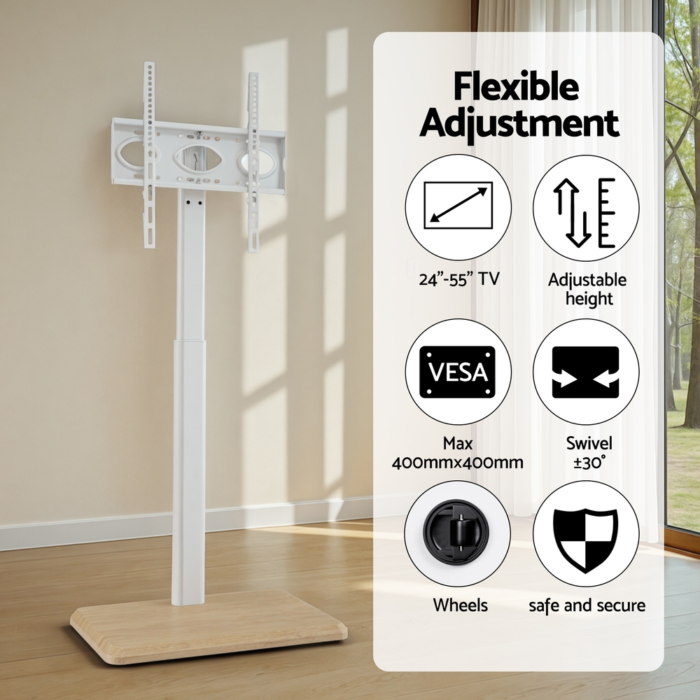 Artiss TV Stand 24-55in Swivel Adjustable Floor Mount view 5