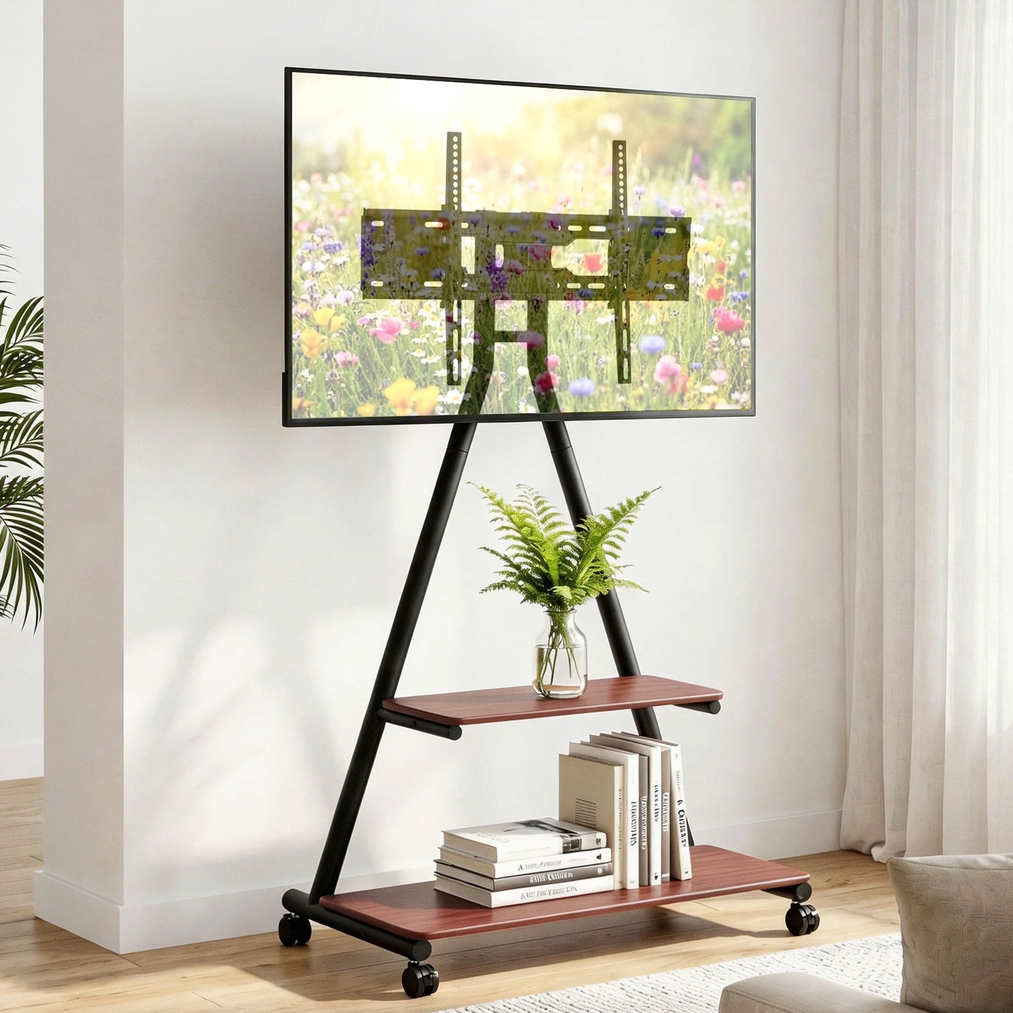 Artiss Mobile TV Stand Rolling Cart 32 to 75 Inch