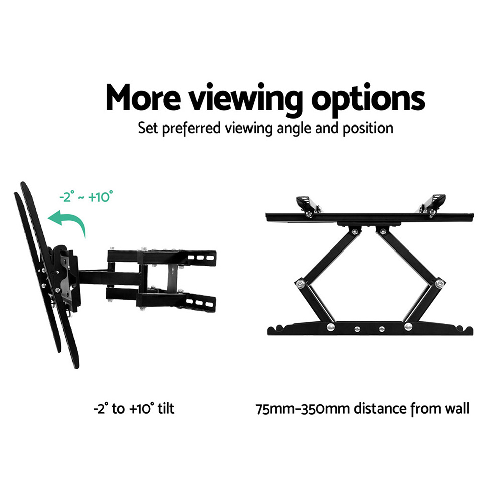 Artiss TV Wall Mount Bracket 23-55in LED Dual Arm Full Motion view 4