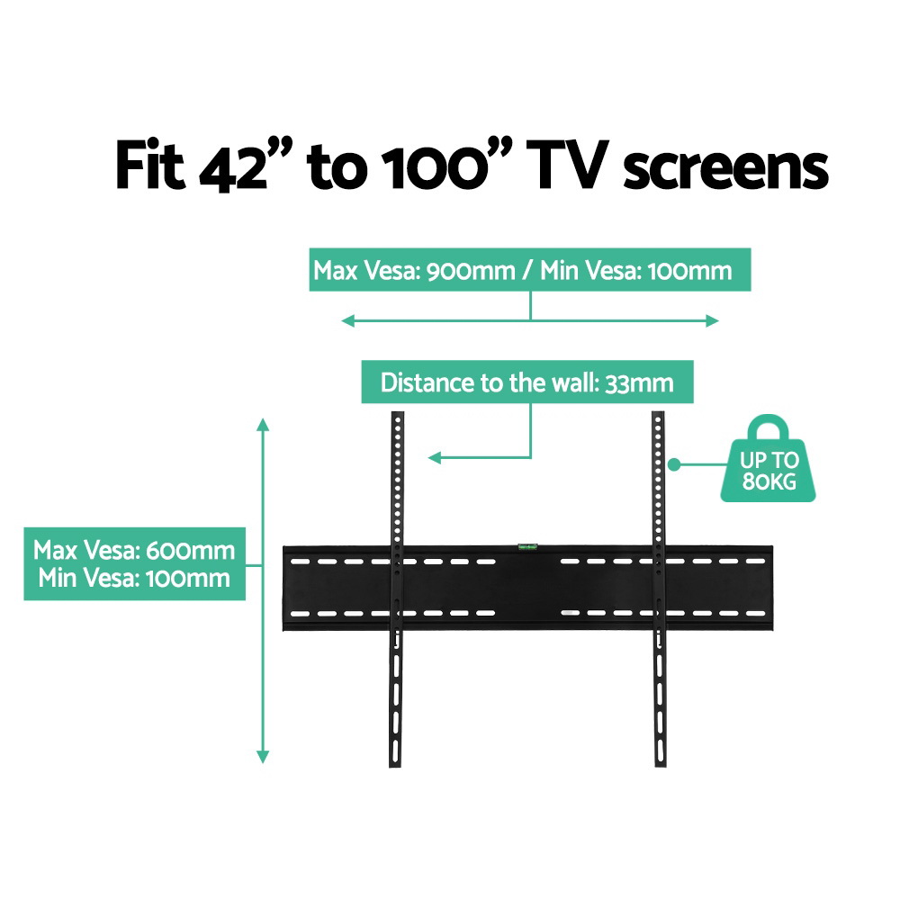 Artiss TV Wall Mount Bracket 42-100in for TVs view 5