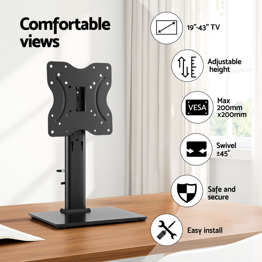 Artiss TV Stand Bracket 19-43in Tabletop Swivel view 5