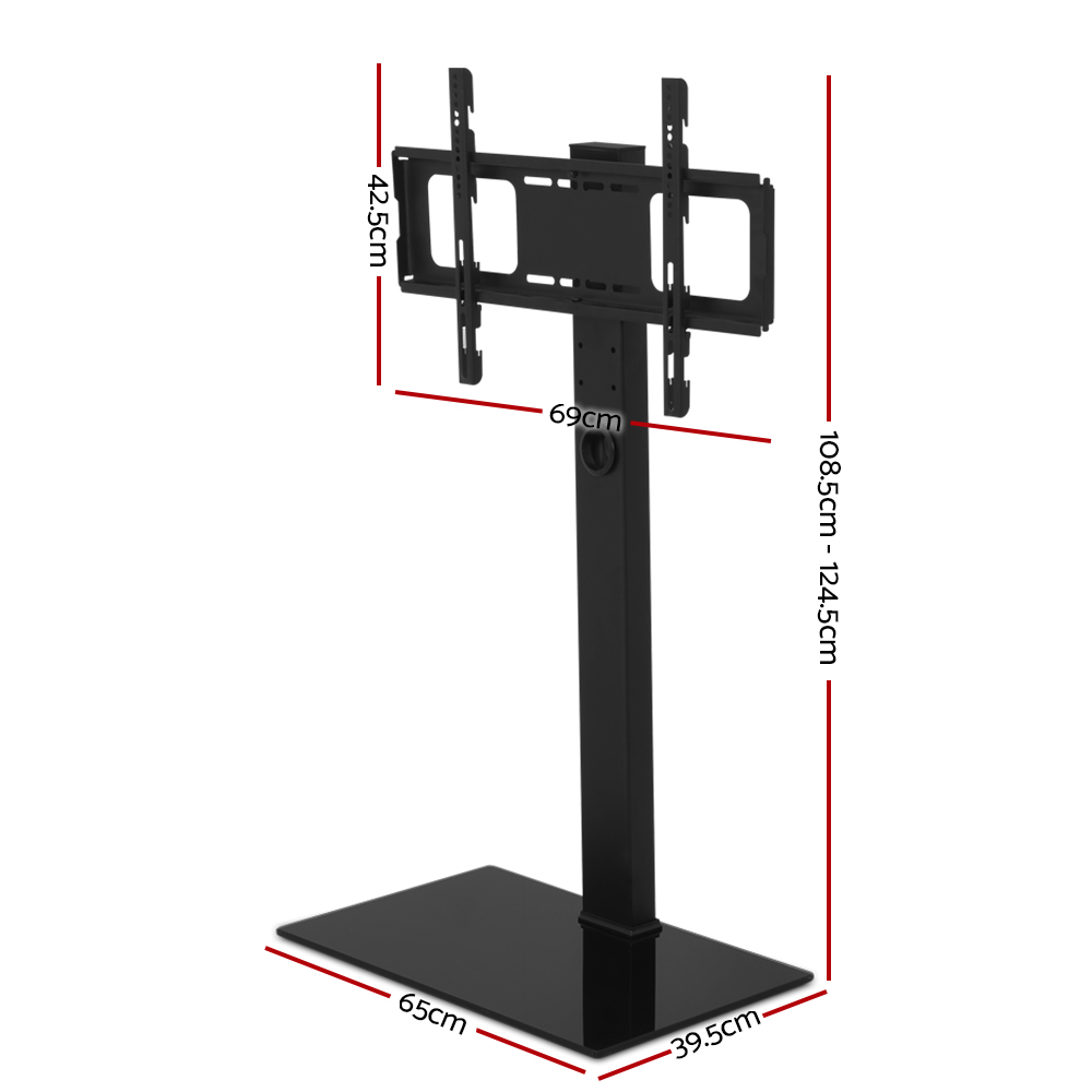 Artiss TV Stand Mount Bracket 32-70in LED Glass Floor Shelf view 4