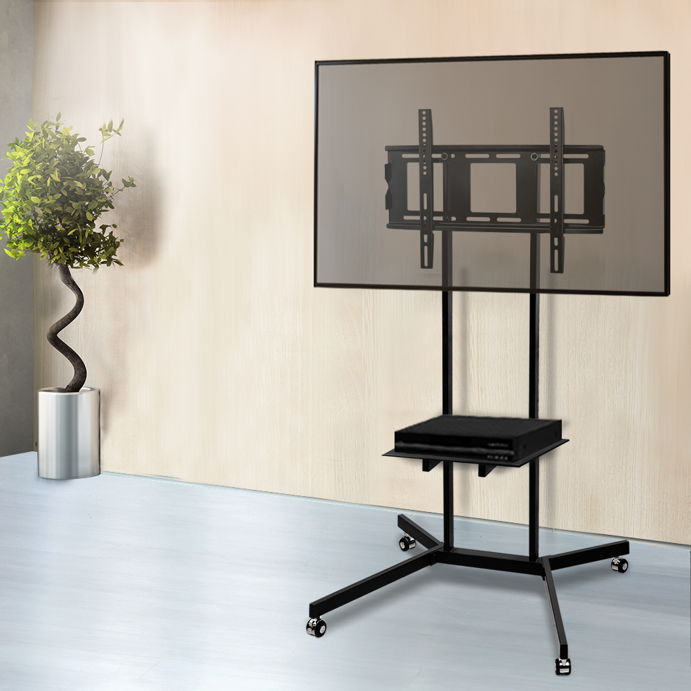 Artiss Mobile TV Stand for 32 to 65 Inch TVs with Shelf