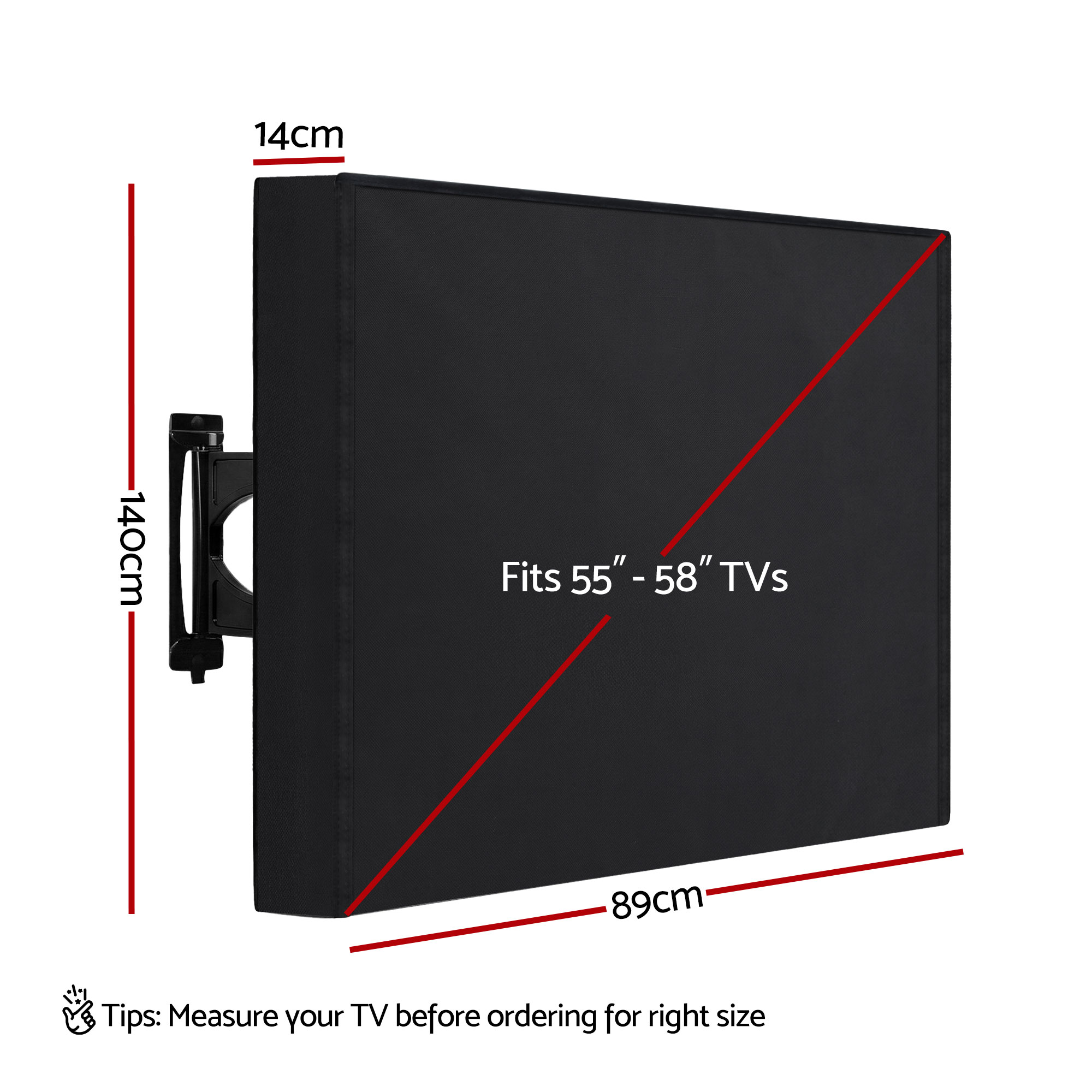 Artiss 55-58 Inch Waterproof TV Cover view 3