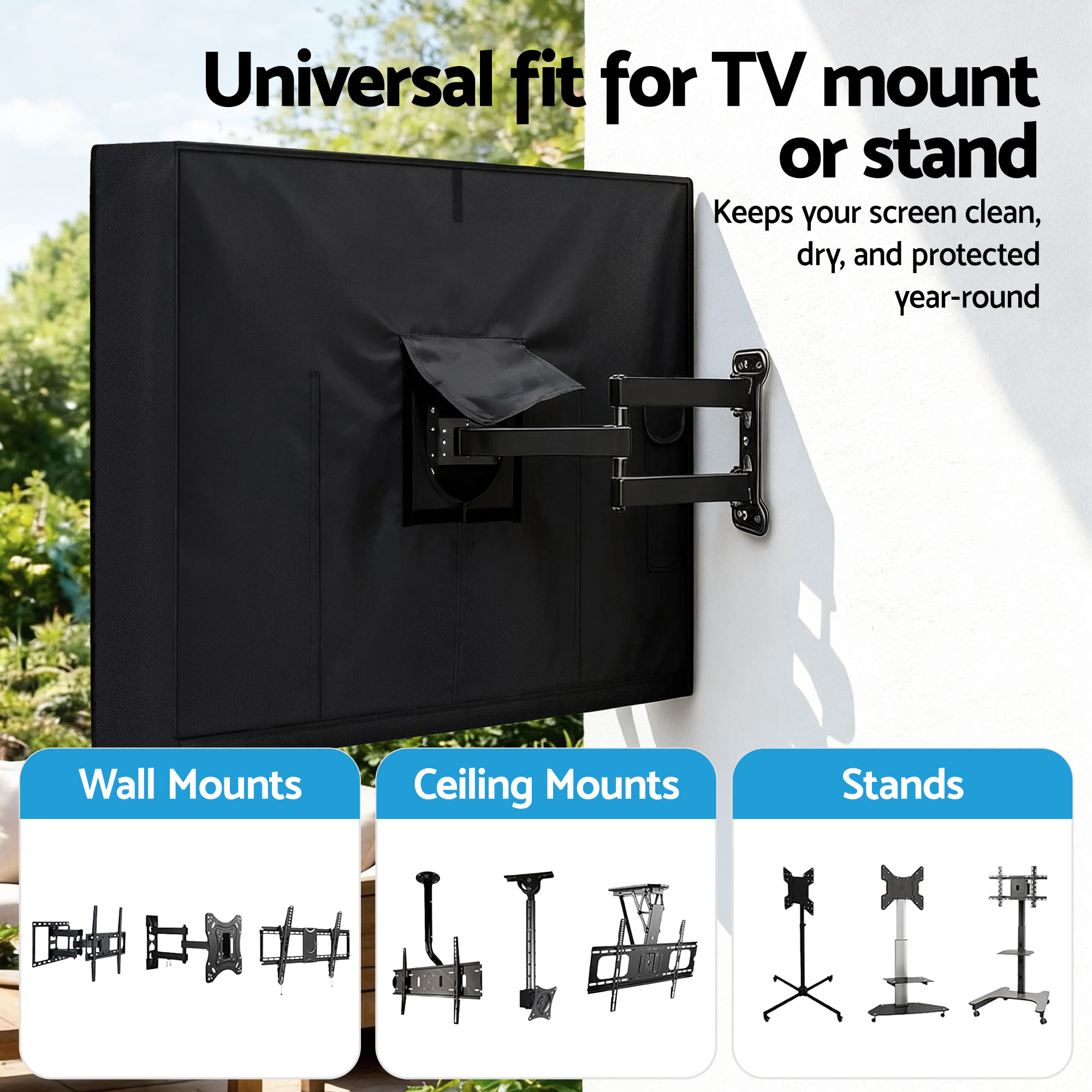 Artiss 55-58 Inch Waterproof TV Cover view 5