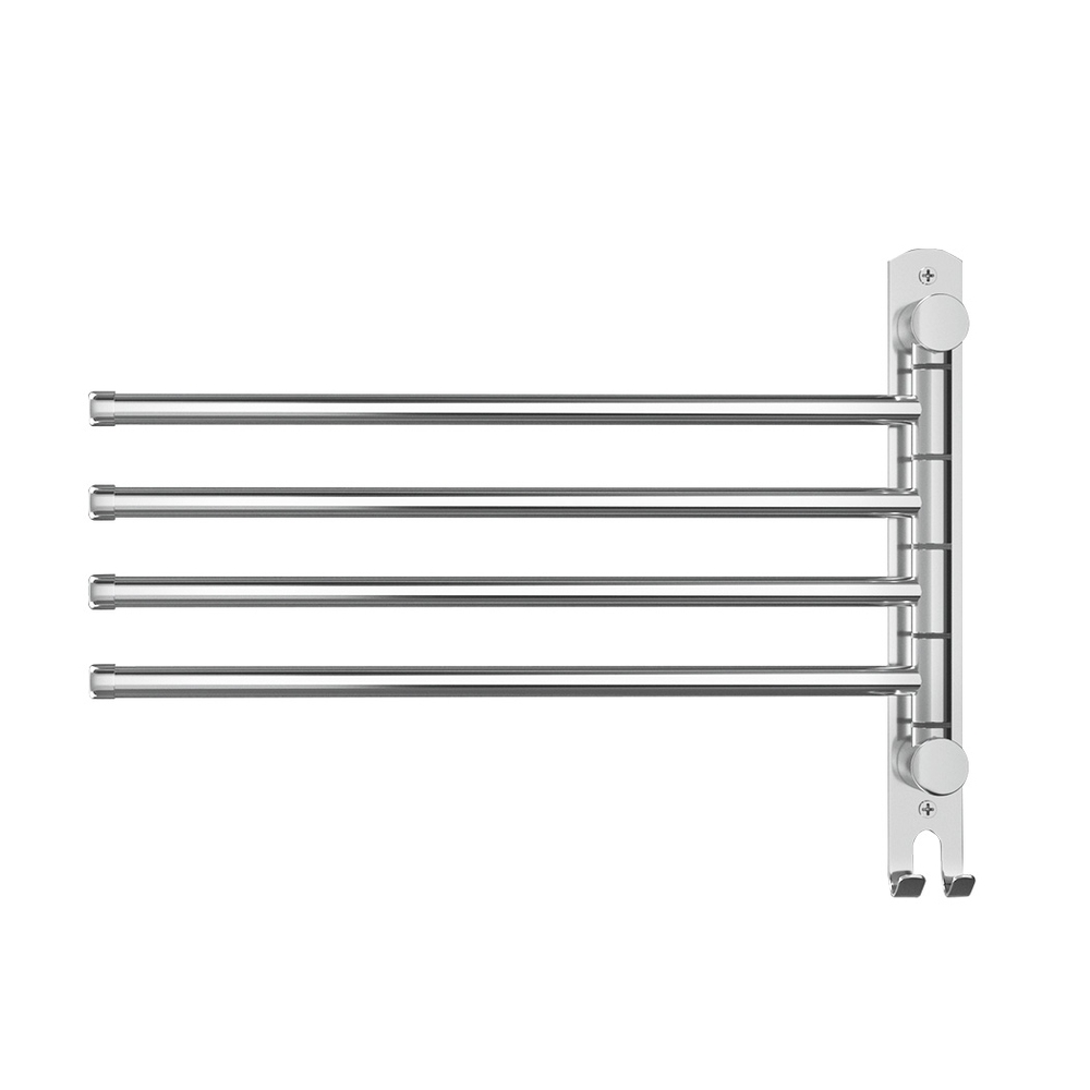Towel Rail Rack Holder 4-Bar Wall Mounted Stainless Steel view 3