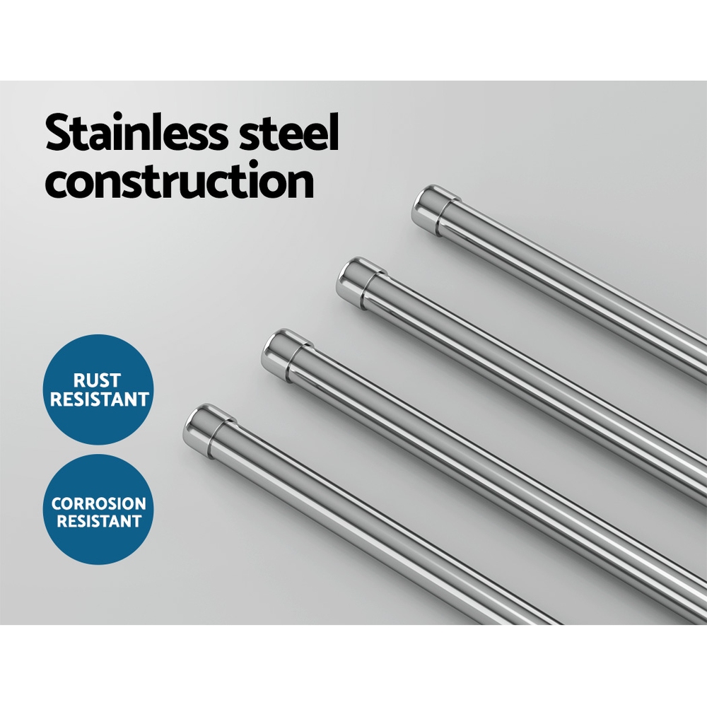 Towel Rail Rack Holder 4-Bar Wall Mounted Stainless Steel view 4
