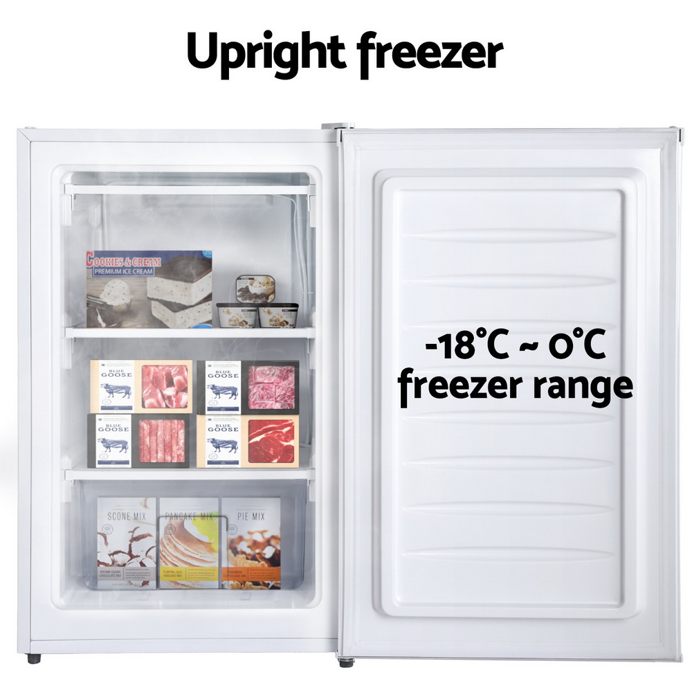 Devanti 81L Upright Freezer White view 4