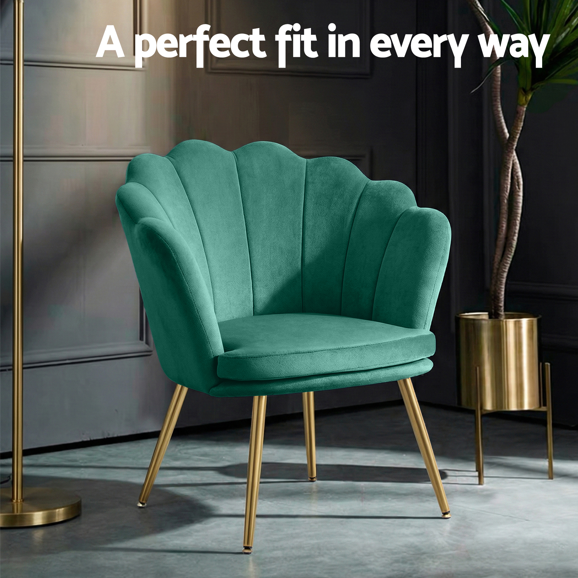Artiss Callista Velvet Armchair in 3 Colours view 5