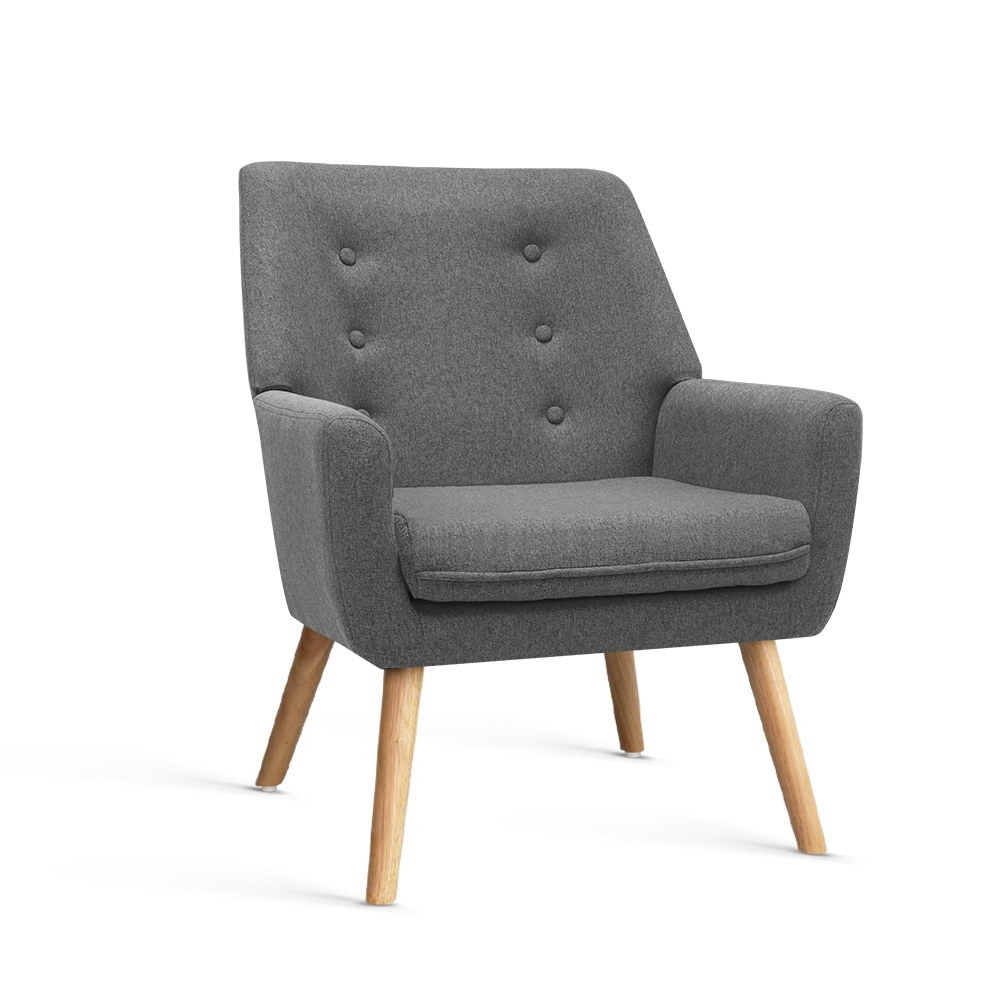 Artiss Anne Linen Armchair in 3 Colours