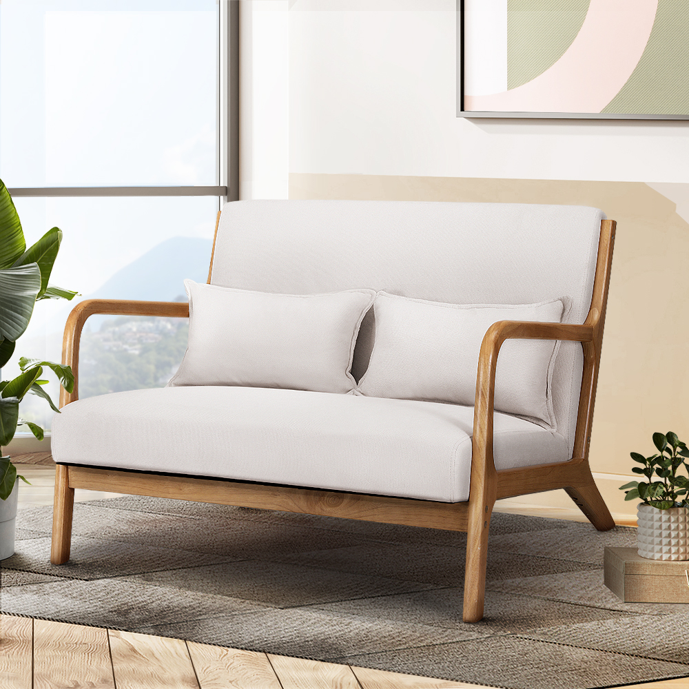Artiss Loveseat Armchair Beige