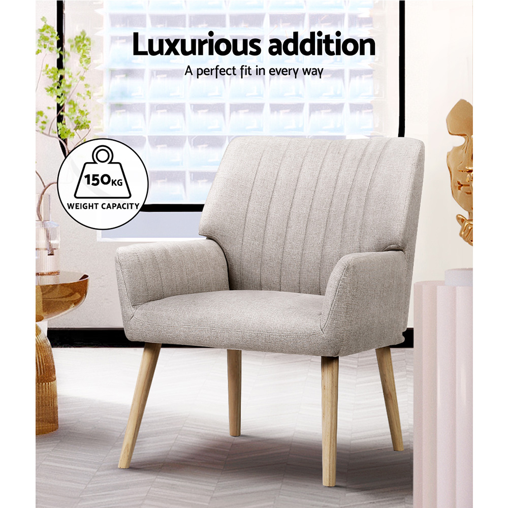 Artiss Sebastini Armchair, Single or Set of 2 view 4