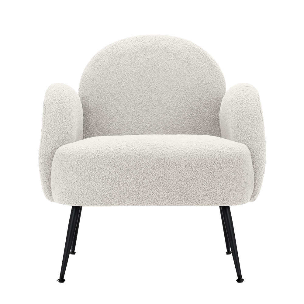 Artiss Hanes Boucle Armchair in 2 Colours view 3