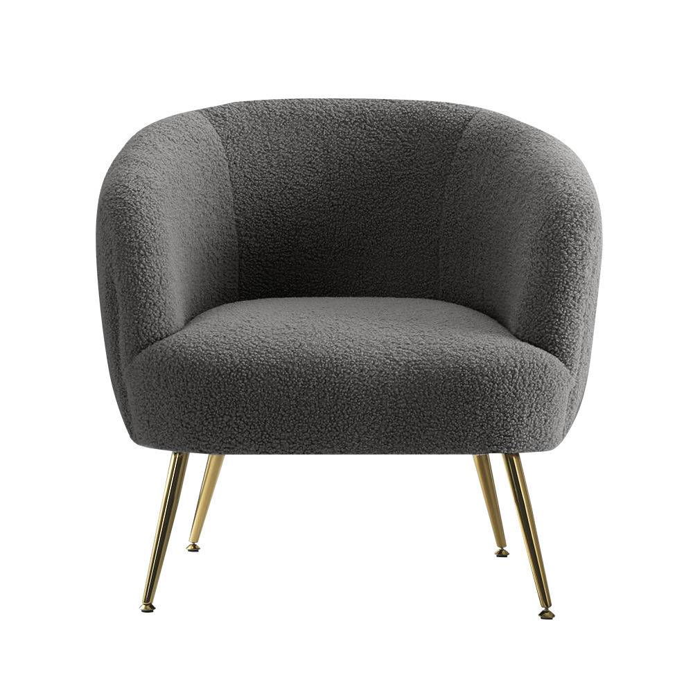 Artiss Carneiro Sherpa Boucle Armchair, 2 Colours view 3