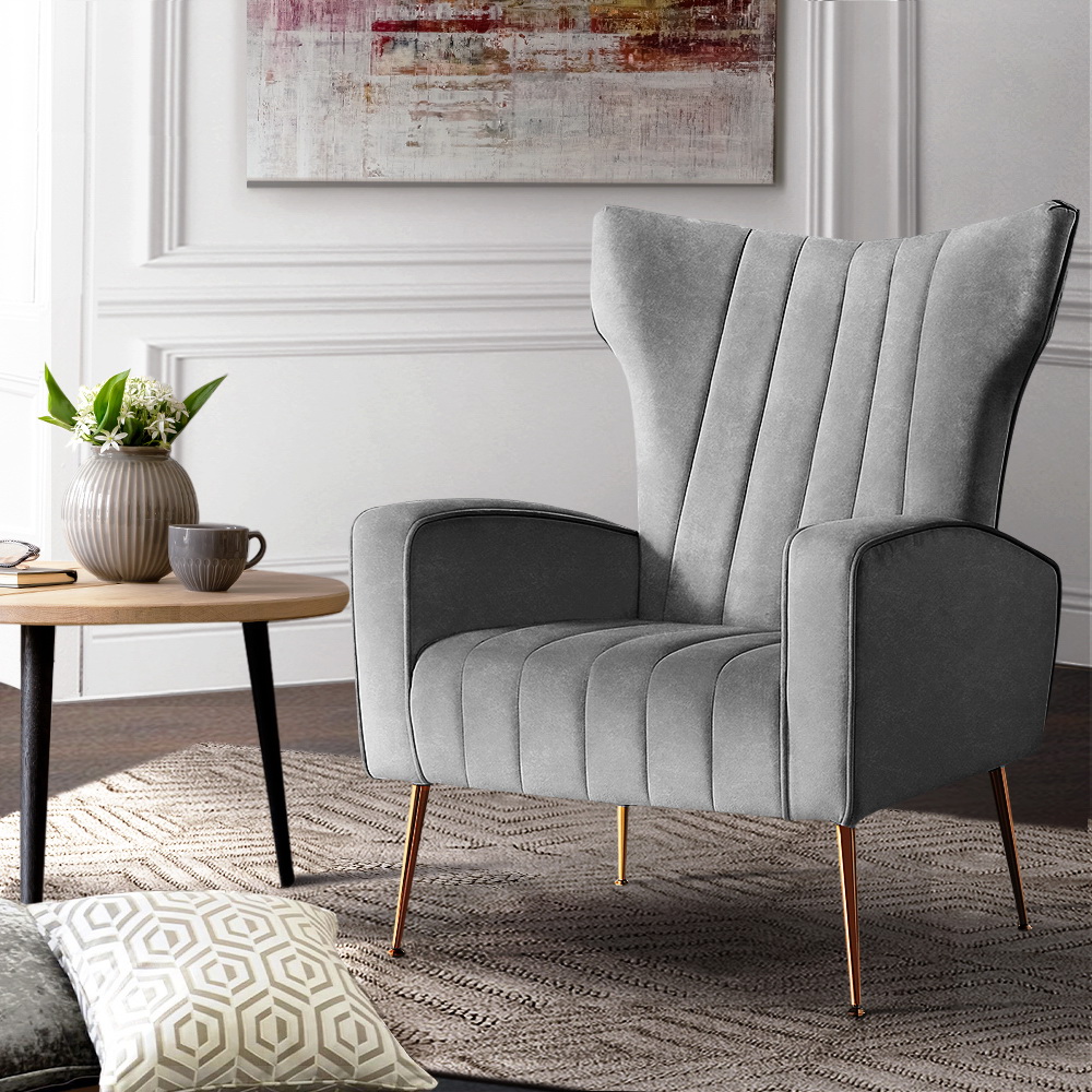 Artiss Kate Velvet Armchair in 3 Colours