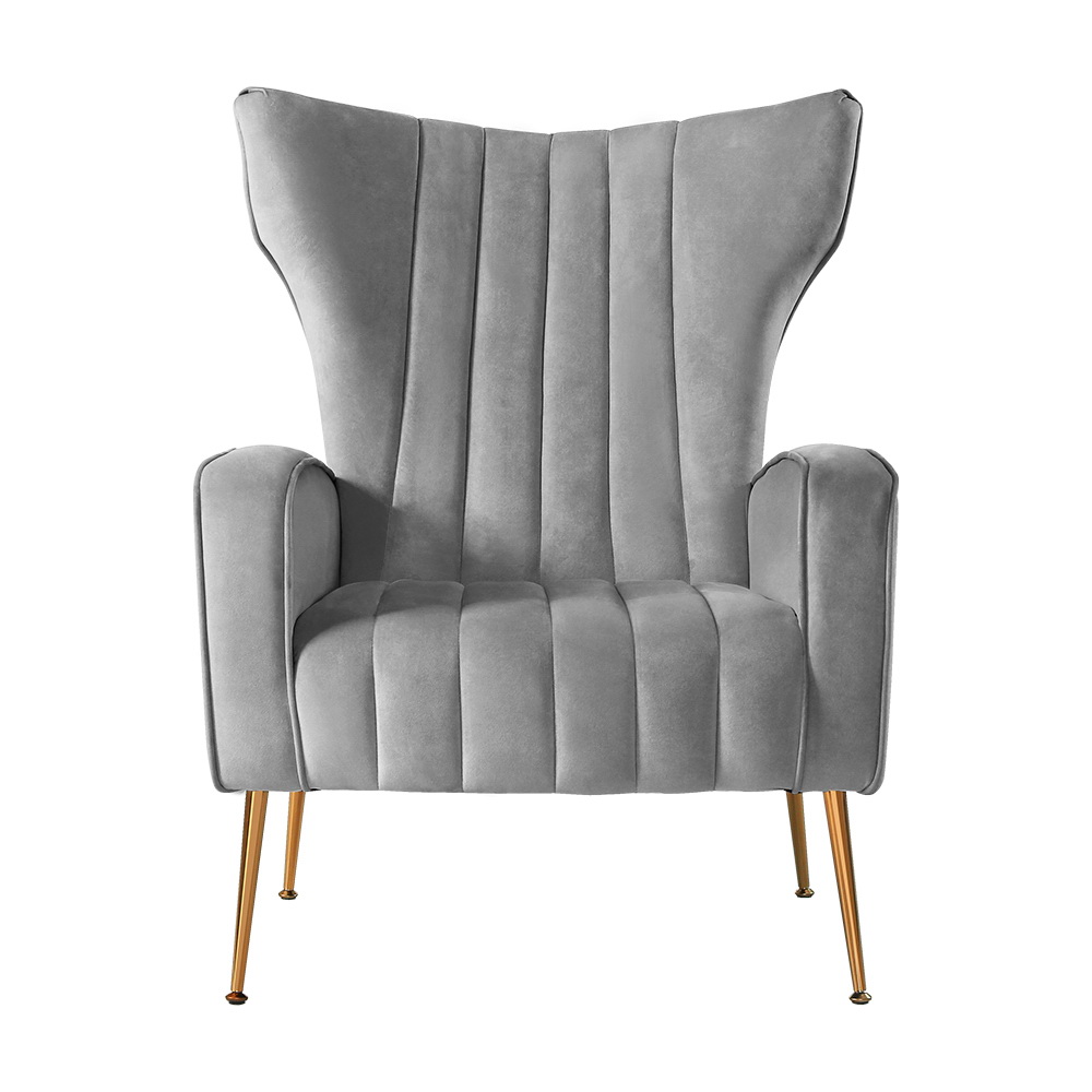 Artiss Kate Velvet Armchair in 3 Colours view 3