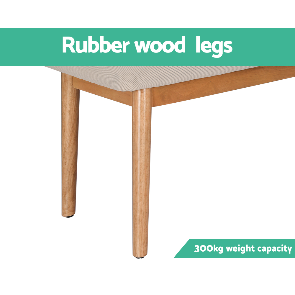 Artiss Nina Upholstered Dining Bench 106cm view 4