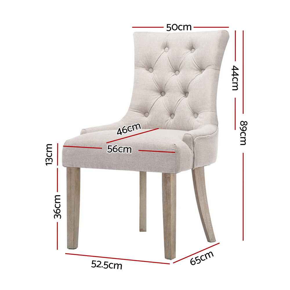 Artiss Cayes French Provincial Dining Chairs, Set of 2 or 4 view 2