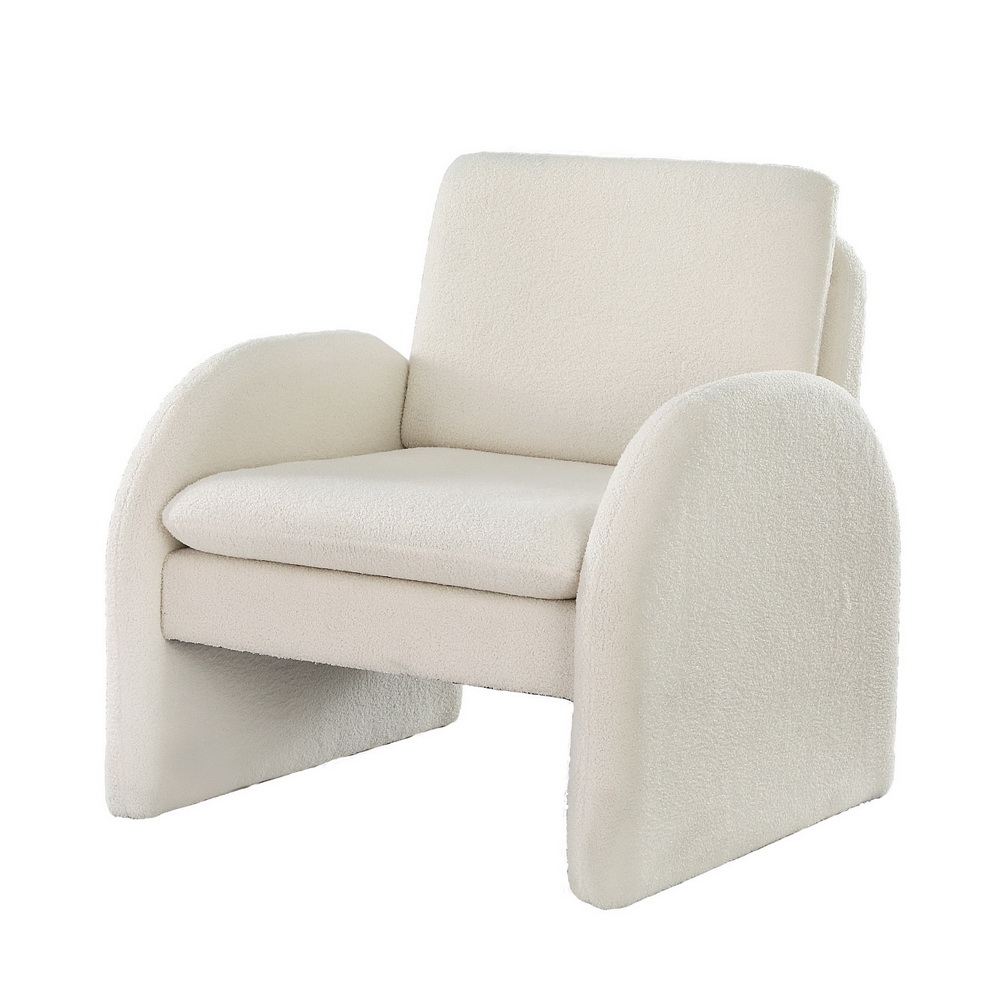 Artiss Curved Arm Boucle Armchair in 2 Colours