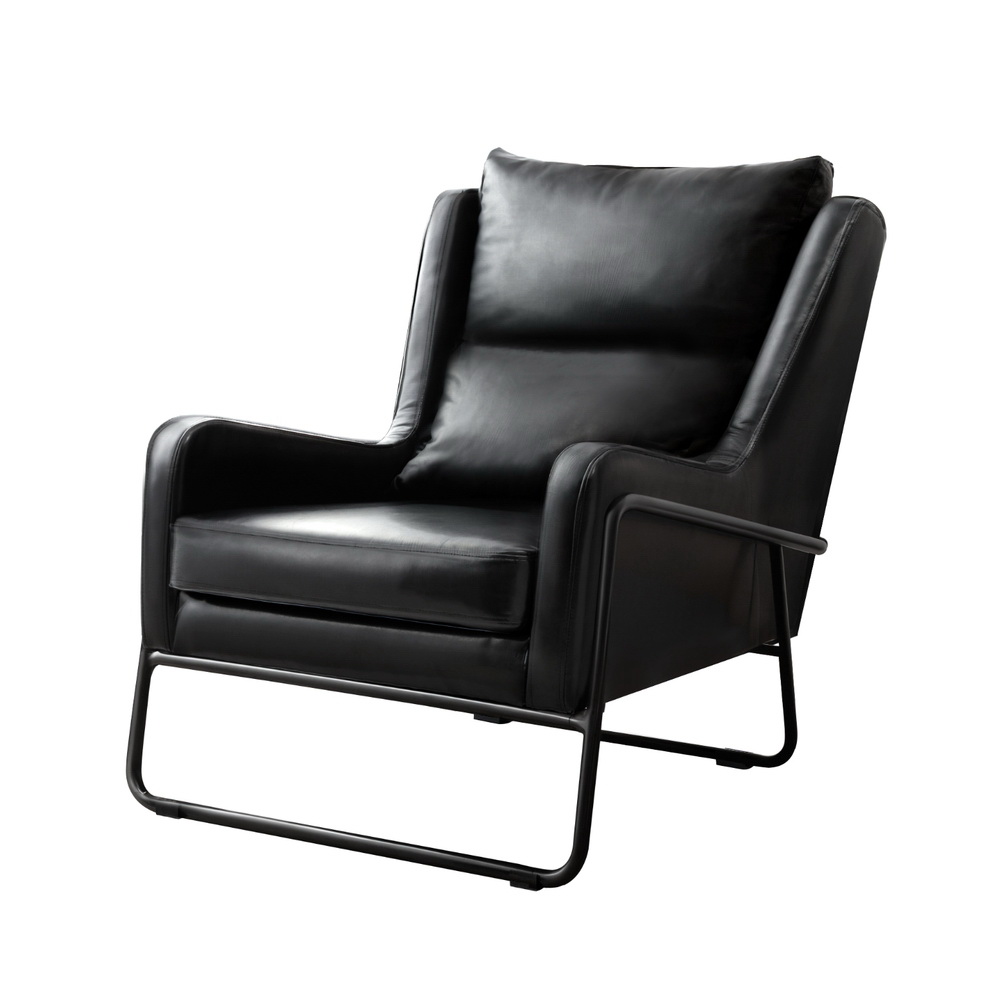 Artiss PU Leather Wingback Armchair Black