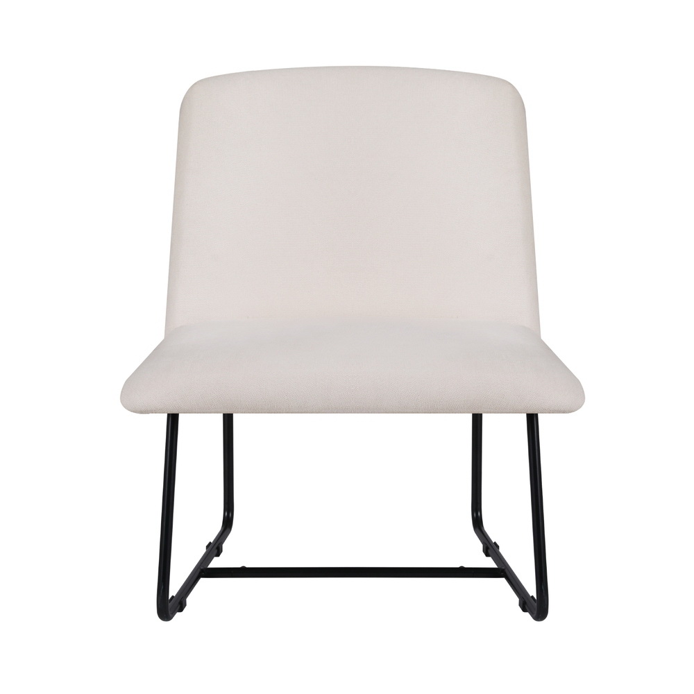 Artiss Cross Leg Armchair Beige view 3