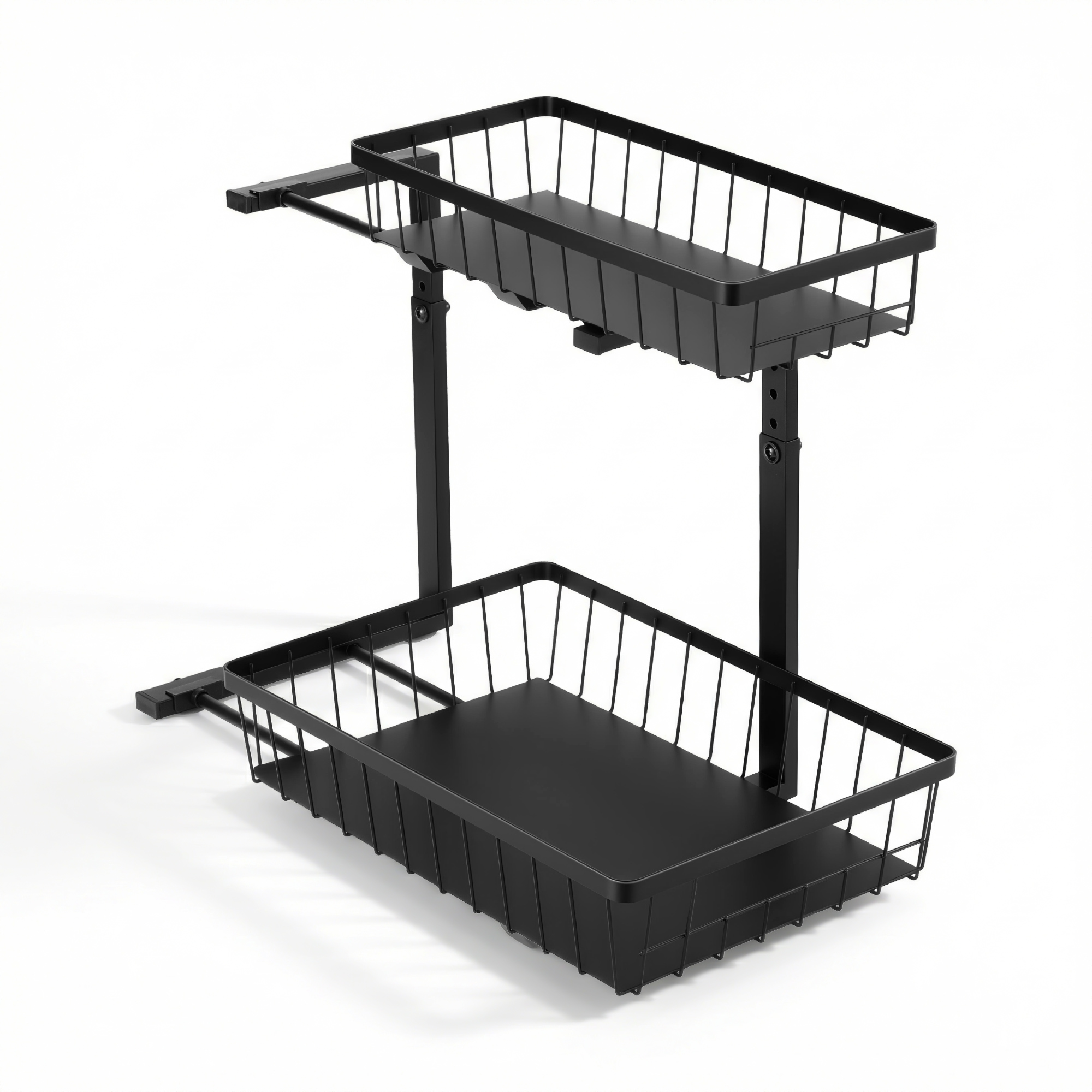 Artiss Under Sink Organizer 2 Drawers Adjustable in 2 Colours view 3