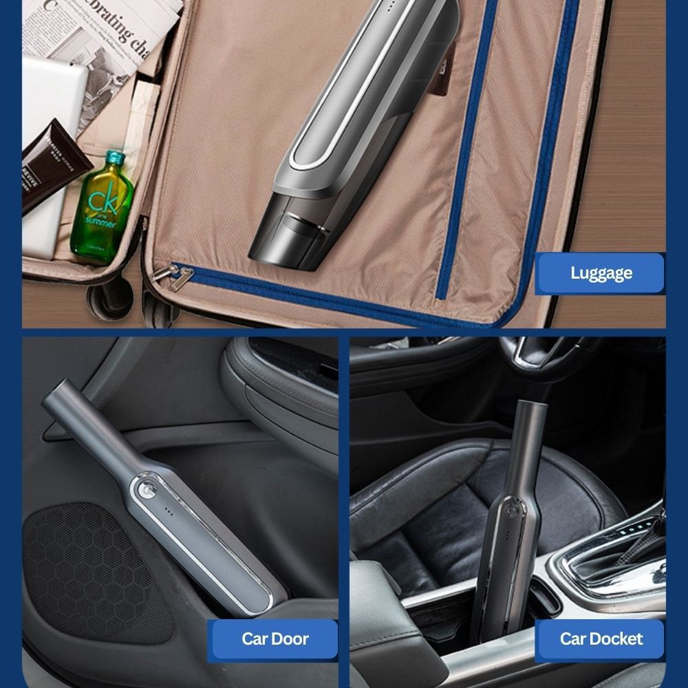 Portable Vacuum 4000mAh Rechargeable Home Car Wet Dry Handheld Cordless Cleaner view 4