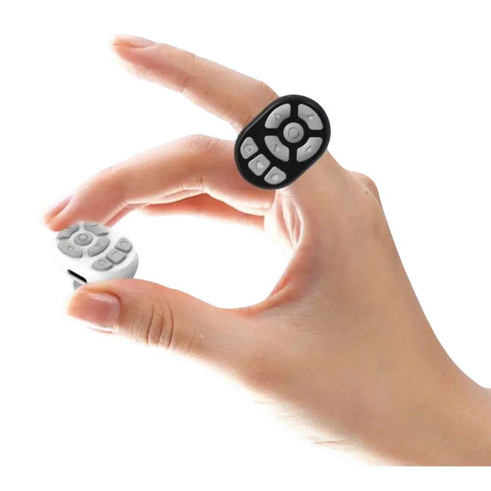 Scrolling Ring Remote Page Turner Wireless Finger Scroller Camera Video Record view 2
