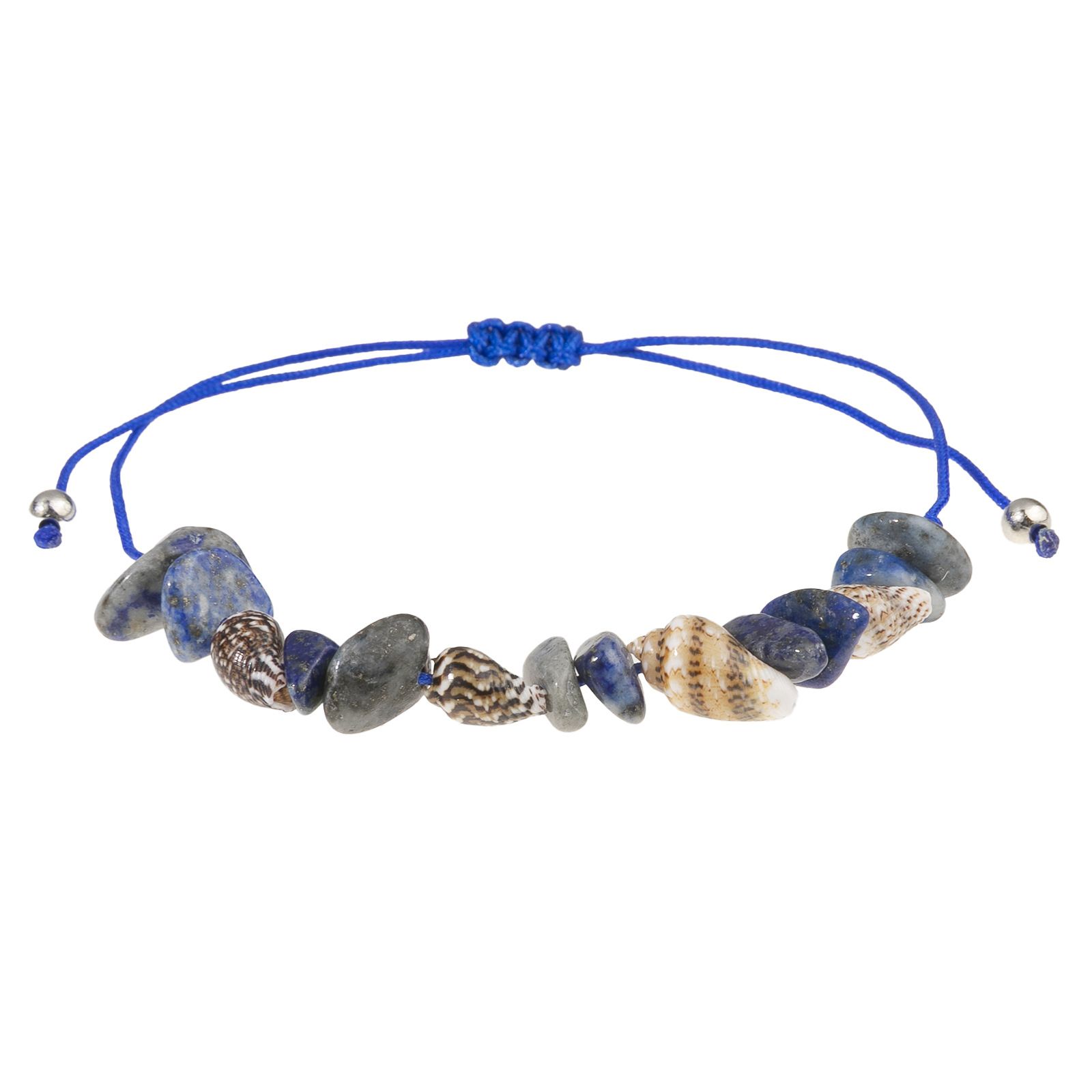 Boho Braided Shell & Crystal Bracelet Set – 12-Piece Adjustable Woven Jewelry with Conch, Beads & Stone Charms view 3