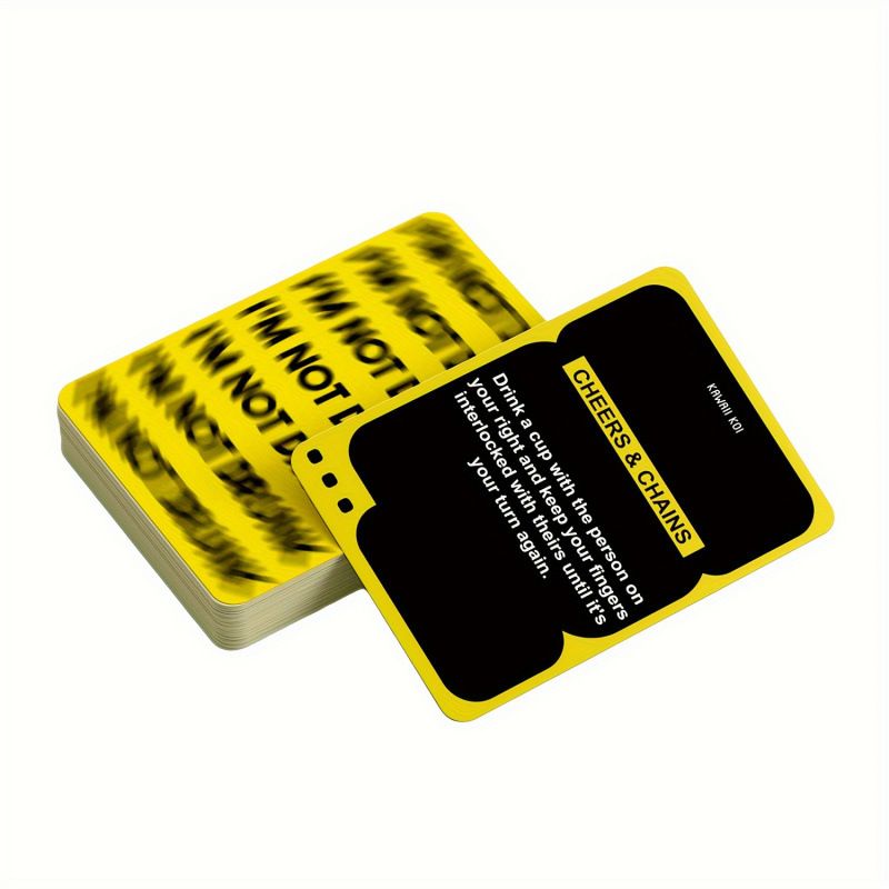 I'M NOT DRUNK Drinking 55-Card Game - Compact Party Fun Multiple Players Drinking Card Game Set for Friends, Couples & Game Nights view 4