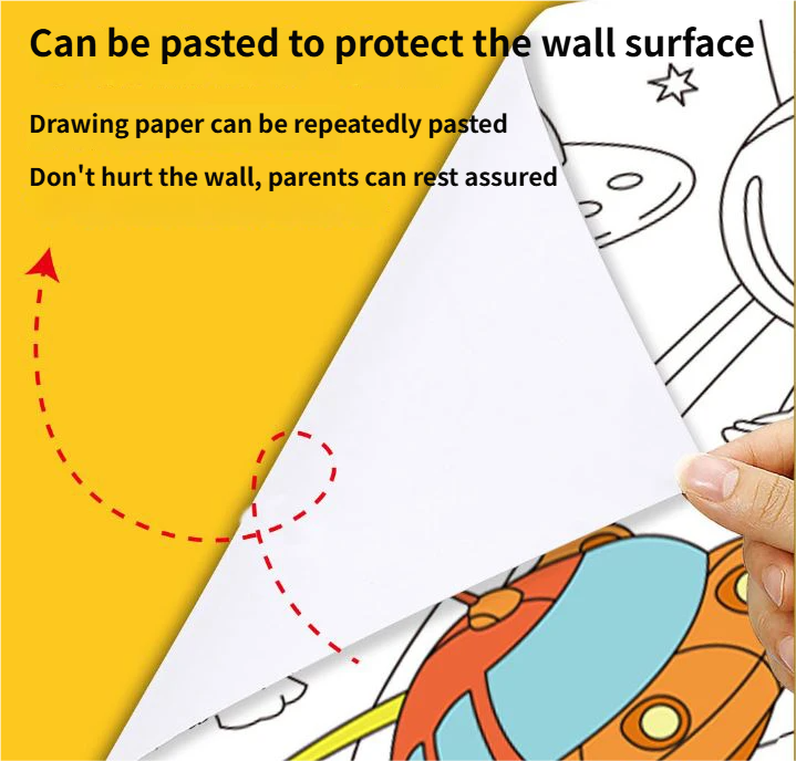 Kids Reusable Coloring Paper Roll view 4