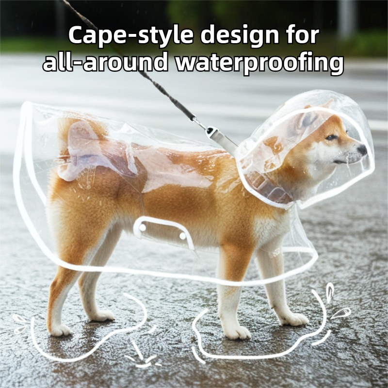 Rainy Day Dog Raincoat Set view 3