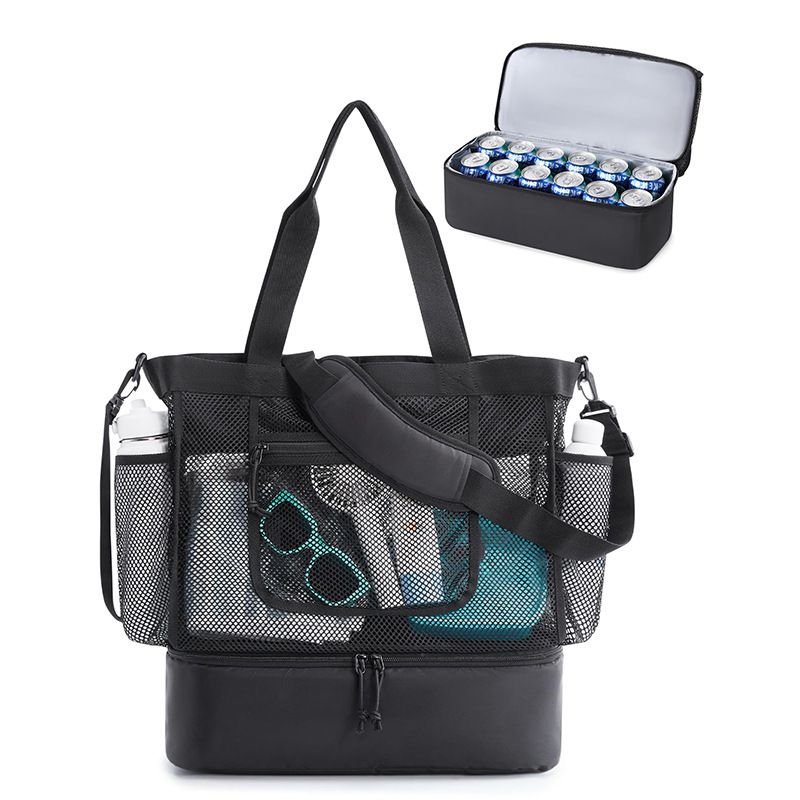 Beach Travel Mesh Tote Bag view 6