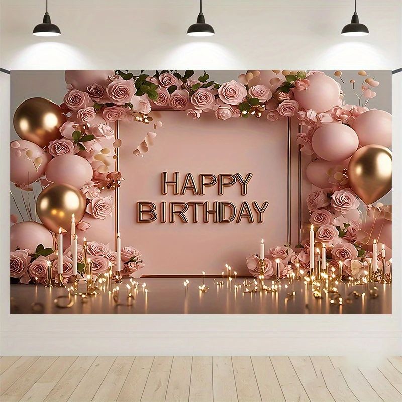 Happy Birthday Party Backdrop Cloth view 5