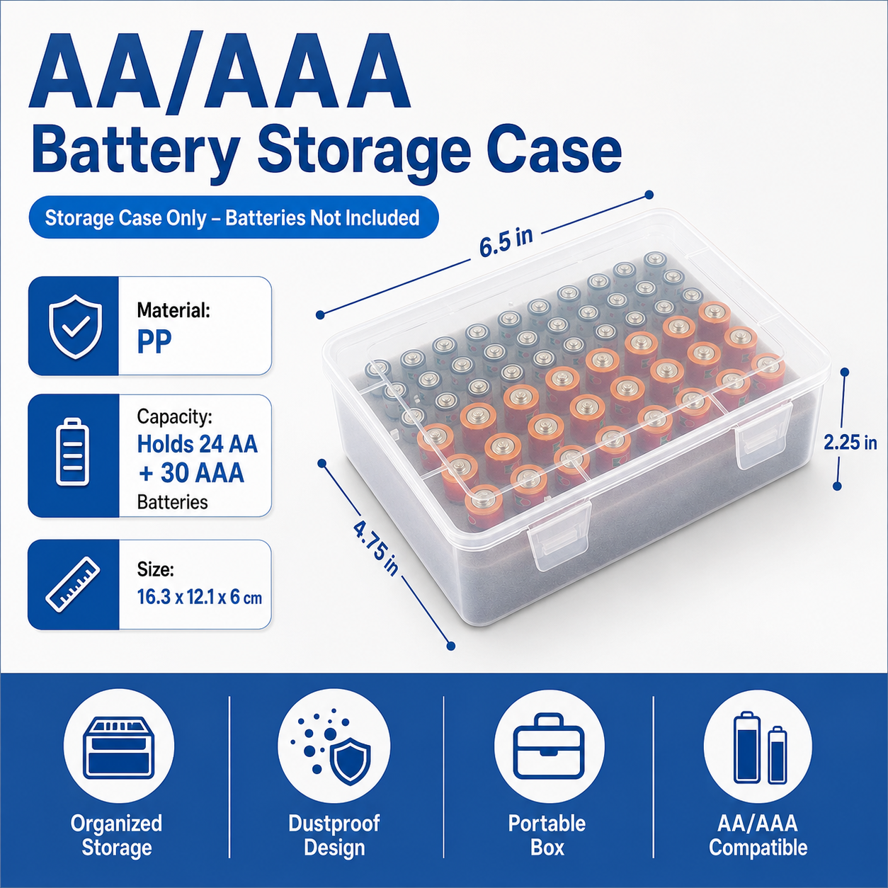 AA/AAA Battery Storage Case view 6