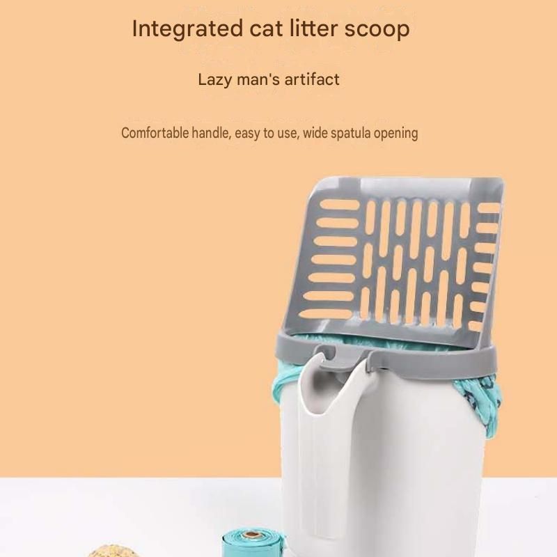 All-in-one Cat Litter Scoop with Waste Bin view 4