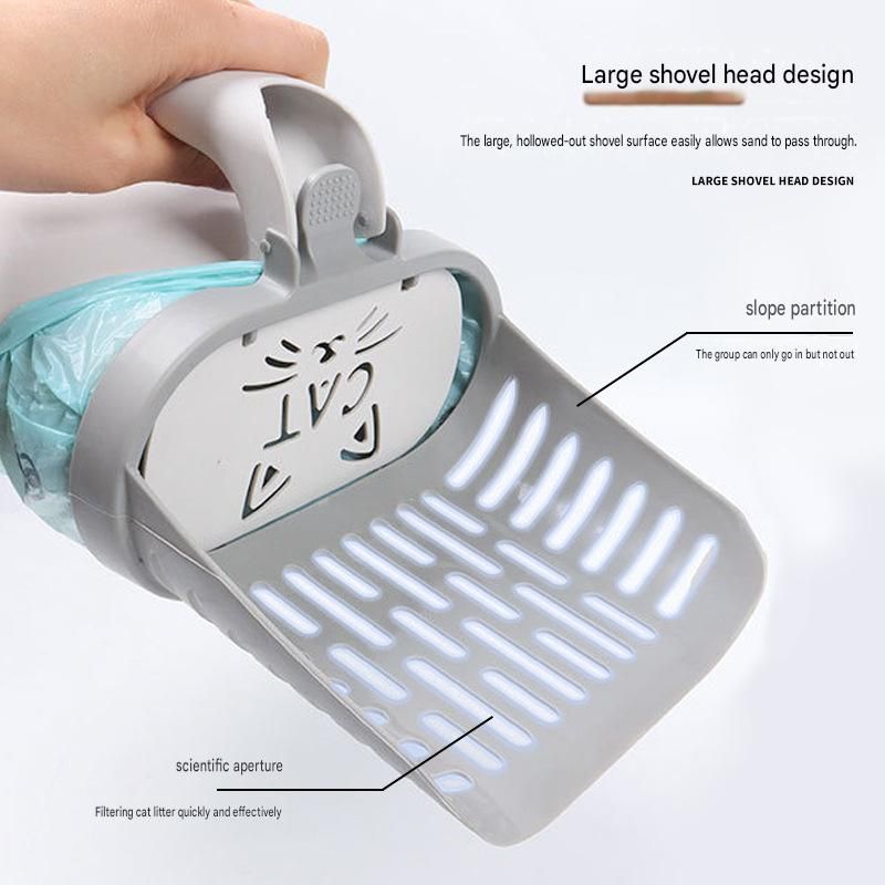 All-in-one Cat Litter Scoop with Waste Bin view 7