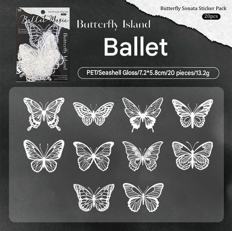 Holographic Butterfly Cake Stickers view 6