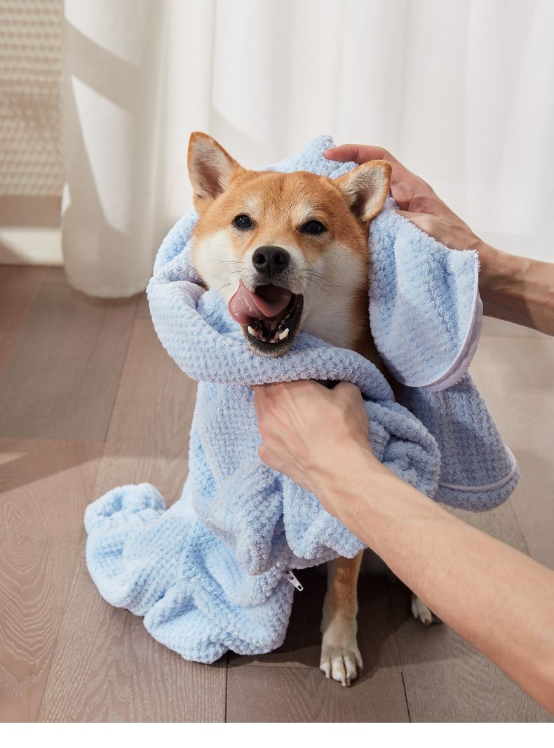 Pet Wearable Bathrobe Towel view 4