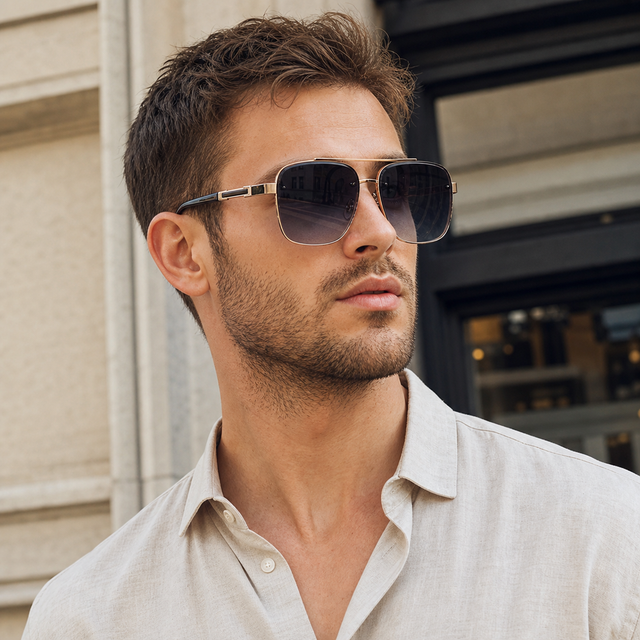 Men Metal Sunglasses - Everyday Use, Practical Product Listing view 4