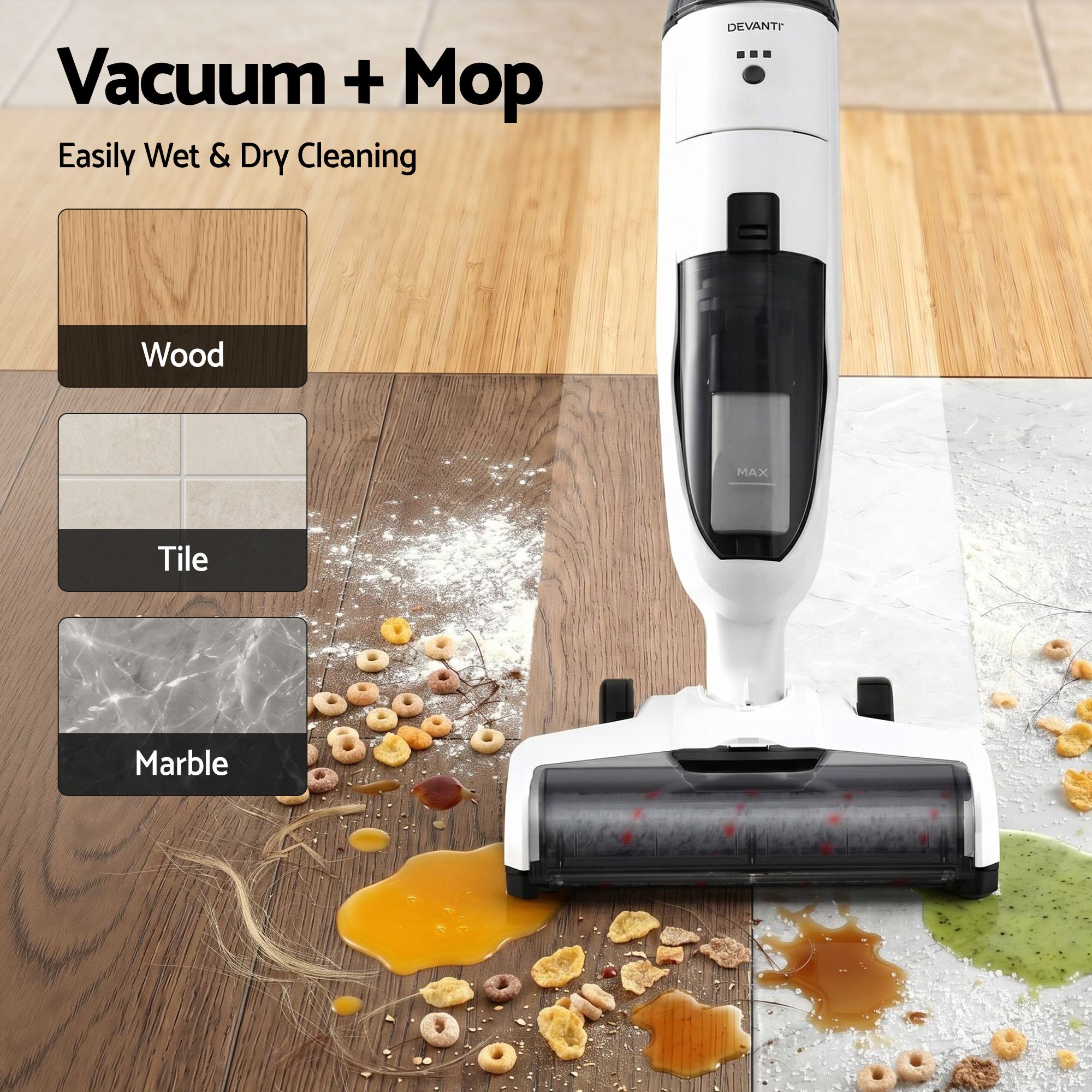 Devanti Wet Dry Stick Vacuum Cleaner 200W view 4