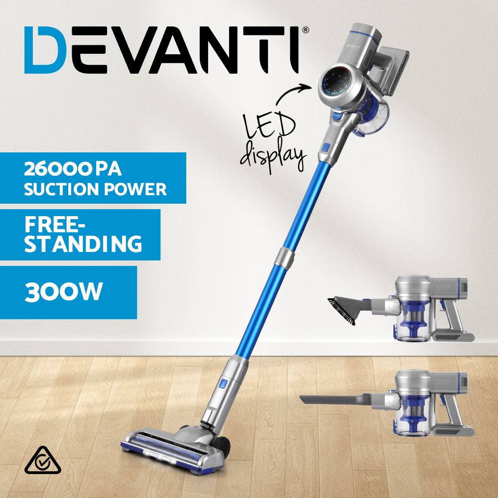 Devanti 300W Cordless Stick Vacuum Cleaner Black view 2